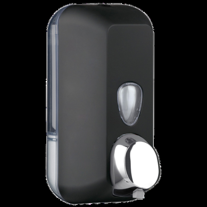 Dozators putu ziepēm 0.5L, Soft Touch, melns, (6gab/kastē)