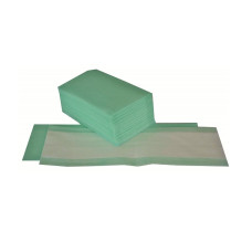 Vienreizējais mops ar līplenti, 3-slāņu, 60x13cm, zaļš, (100gab)