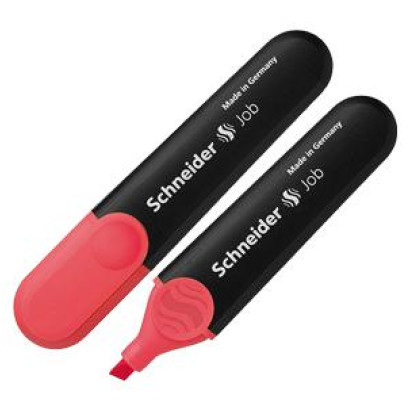 Teksta marķieris SCHNEIDER JOB, sarkans