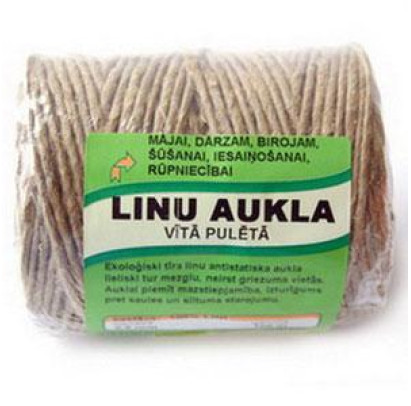 Vītā aukla 2.5mmx100gr, linu, pulētā
