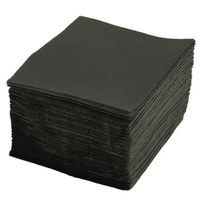 Galda salvetes, 33x33cm, 1-kārt., (400gab), melnas