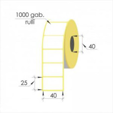 Termo uzlīmes 40x25mm 1000uzl rul