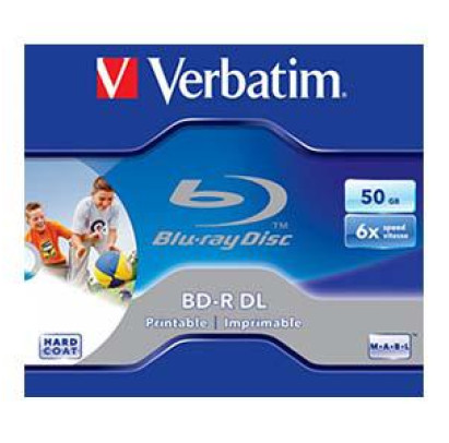 *BD-R DL 50Gb/6x Blu-rayDisc (jewel) printable