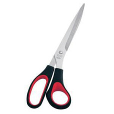 Šķēres 25.5cm, sarkani gumijoti rokturi, Wedo