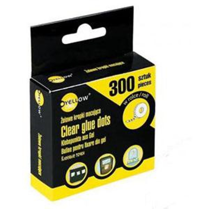 Līmes punktiņi divpusēji caurspīdīgi, D=10mm,