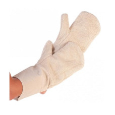 Kokvilna cimdi, "BAKO", frote, Lang, 42cm, bēša