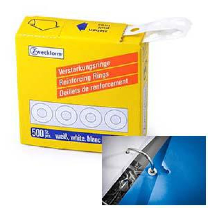 Uzlīmes apaļas 13mm 500gab. PP baltas Avery