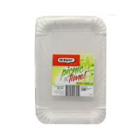 Papīra šķivis 13x20cm(100gb) 0,636kg (15 iepak/1 kaste)