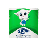 Papīra dvieļi DIVO, balti, 2 gab. ( Izcelsmes valsts Ukraina )