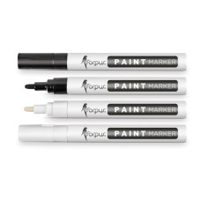 Marķieris PAINT, permanents, melns