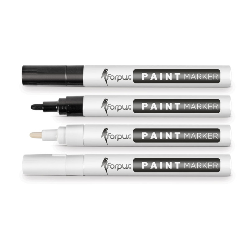 Marķieris PAINT, permanents, melns