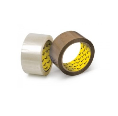 Līmlente iepakojuma PP 66 m x 50 mm 50 mikr, brūna