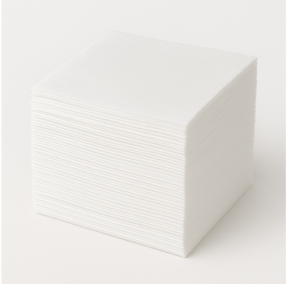 Galda salvetes, 33x33cm, 2-kārtas, 250 lok.,  baltās