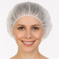 Cepurīte FORPUS, PP, 53cm, balta, 100gab., (10 iep/kastē)