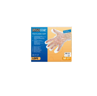 LDPE cimdi POLYCLASSIC SOFT, caurspīdīgi