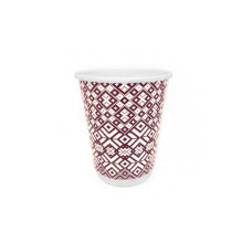 Papīra glāzes 240ml (8oz), 2-sl, MIKLA, 25gab.