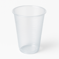 Plastmasas glāzes 200ml, caurspīdīgas, PP, iepakojumā 100gab. (30iep/kastē)