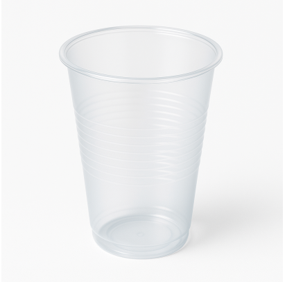Plastmasas glāzes PP 200 ml caurspīdīgas, 100 gab