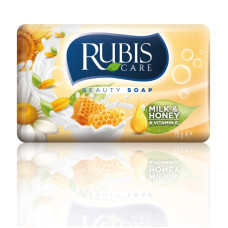 Ziepes RUBIS CARE Piens un Medus, 75gr, 6gab/pac., 72pac/kastē