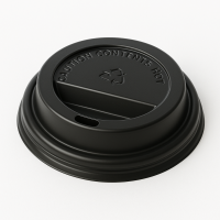 Vāciņs glāzēm 360-480ml, PS, 90mm, melns, 100gab.  (netto svars 0,32kg)