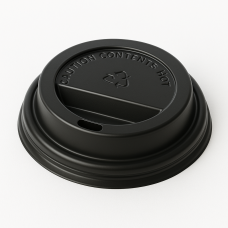 Vāciņs glāzēm 360-480ml, PS, 90mm, melns, 100gab.  (netto svars 0,32kg)