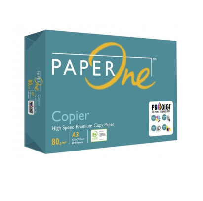 Papīrs A3, 80g/m2, 500 loksnes, Paper One Copier