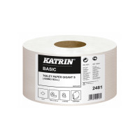 Tualetes papīrs MINI Jumbo Katrin Basik Gigant 150m,1 slāņa, nebalināts papīrs, bez perfor
