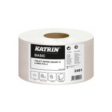 Tualetes papīrs MINI Jumbo Katrin Basik Gigant 150m,1 slāņa, nebalināts papīrs, bez perfor