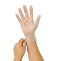 Vinila cimdi SHIELD, bez pūdera, M izmērs, 100gab