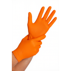 Nitrila cimdi HIGH GRIP, oranžas, XL izmērs, 100gab