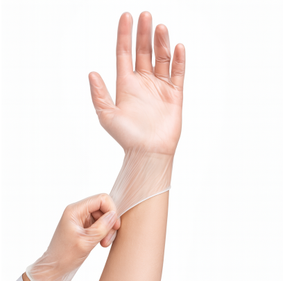 Vinila cimdi GENTLE TOUCH, caurspīdīgi, XL izmērs, 24cm, 100gab