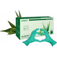 Nitrila cimdi ALOEVIT ar alveju un vitamīnu E, bez pūdera, XL izmērs, 100gab