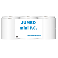 Tualetes papīrs PAPERBLU Jumbo Super Mini, rullis, 2-slāņu, neperforēts, celuloze, 150m, 9