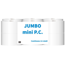 Tualetes papīrs PAPERBLU Jumbo Super Mini, rullis, 2-slāņu, neperforēts, celuloze, 150m, 9