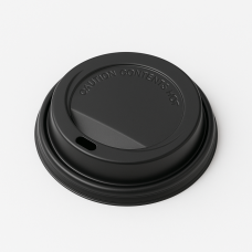 Vāciņš glāzēm 240ml, PS, 80mm, melns, 100gab. (netto svars 0,24kg)