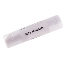 Atkritumu maisi 5L, 34x40 cm, balti, 8mikr, HDPE, 20gab/rullī, 500 rul/kastē