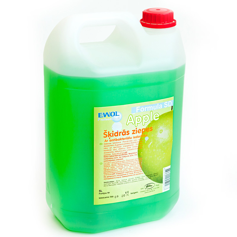 EWOL professional šķidrās ziepes Formula SD (jauns kods JUSSD-5) .iedarbību 5L ābolu
