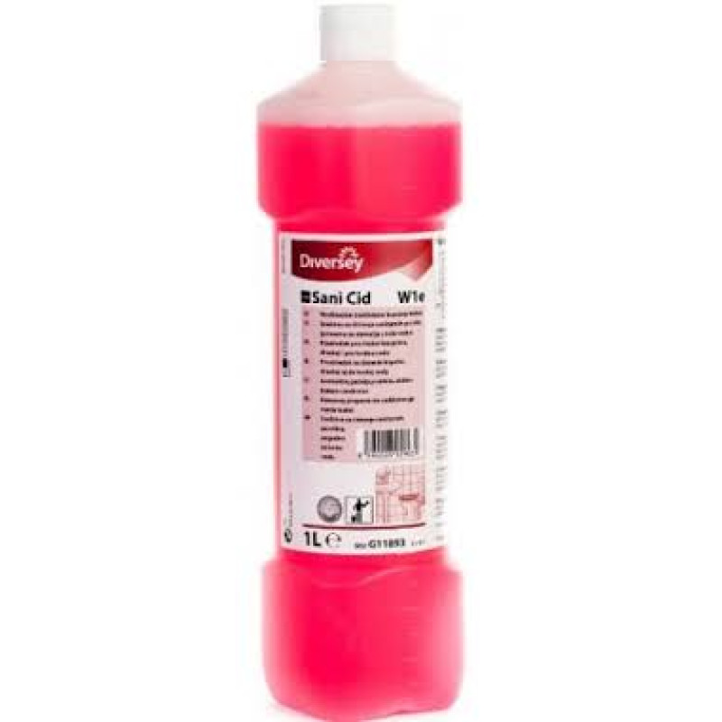 Taski Sani Cid vieglas skābes šķidrais tīrīšanas līdzeklis sanitārām telpām 6x1L/236x160x3