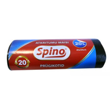Atkritumu maisi 20L, 45x54cm, melni, 10mikr, HDPE, MULTIPACK, 20gab/rul, 50rul/kastē