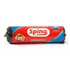 Atkritumu maisi 15L, 40x50 cm, melni, 10mikr, HDPE, MULTIPACK, 20gab/rul, 100rul/kastē