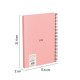 Klade A5, 80 lapas, rūtiņu ar spirāli, 95 gr. 430 Pink, MILAN