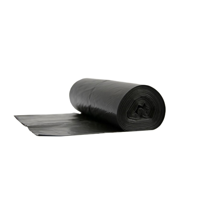 Atkritumu maisi 30L, 52x64 cm, melni, 8 mikr. 20gab. rullī, HDPE, Kleen