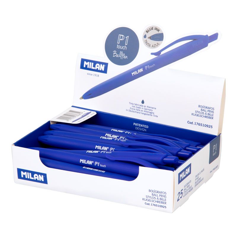 Pildspalva lodīšu P1 touch 1.0 mm, zila, MILAN