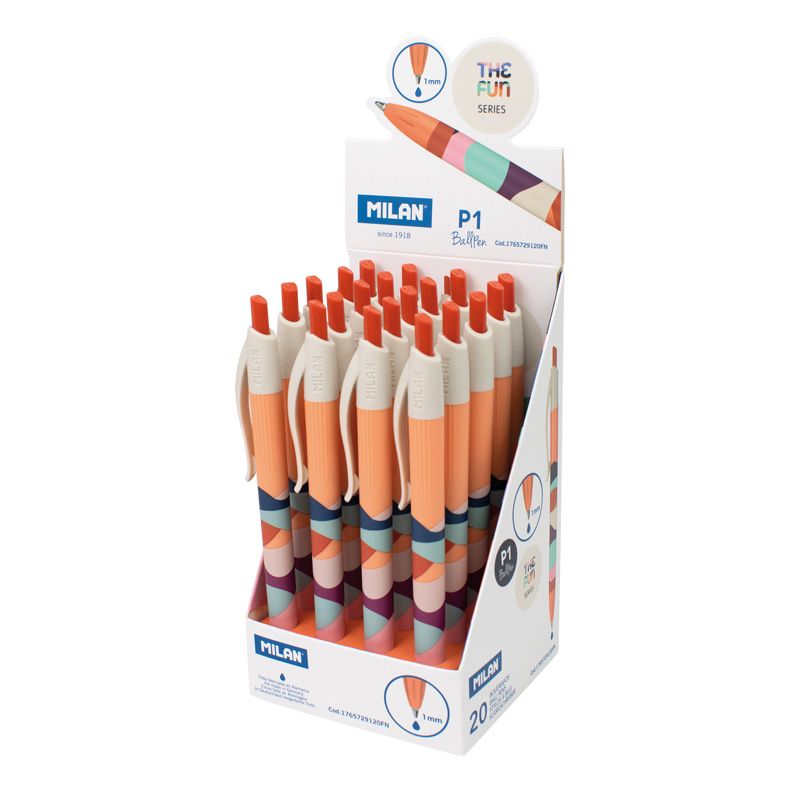 Pildspalva lodīšu P1 FUN 1.0 mm, zila, MILAN