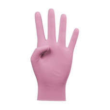 Nitrila cimdi GREAT GLOVE, bez pūdera, rozā, XS izmērs, 100gab
