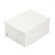 Kartona konditorejas kaste 120x100x60mm 300gsm,100gb.,balta/brūna