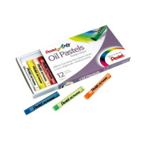 Pasteļkrītiņi OIL PASTELS PENTEL, eļļas, 12 krāsas
