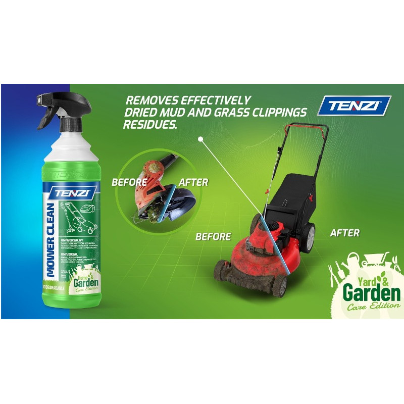 Līdzeklis pļaušanas aprīkojuma mazgāšanai un tīrīšanai Mower Clean