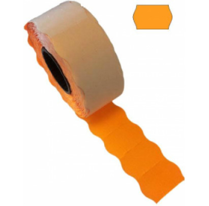 Marķēšanas lente 26 x 12mm, oranža, 1000 uzlīmes rullī