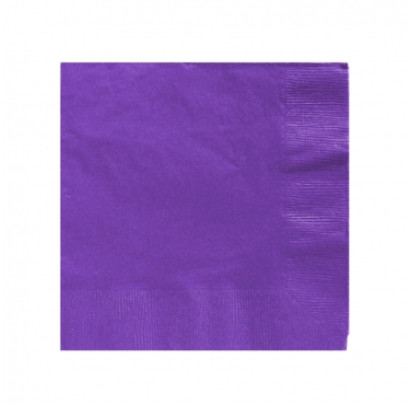 Galda salvetes, 24x24cm, 1-kārt., (100gab), violetas